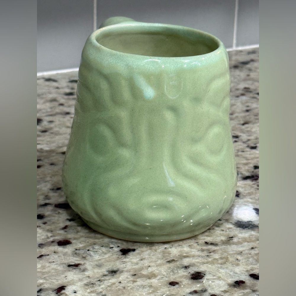 Shearwater Pottery Seafoam Green Cast Fish Mug